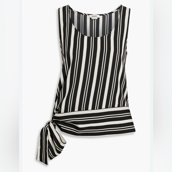 NEW JASON WU Striped crepe top XS - Picture 9 of 10